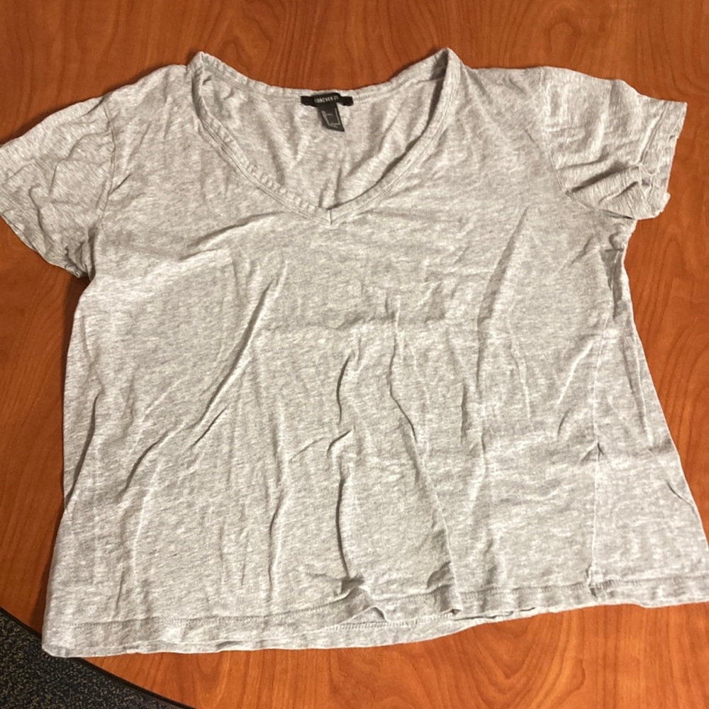 Forever 21 Basic Gray Tee Shirt